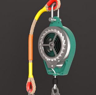 Function of nylon rope of fall arrester