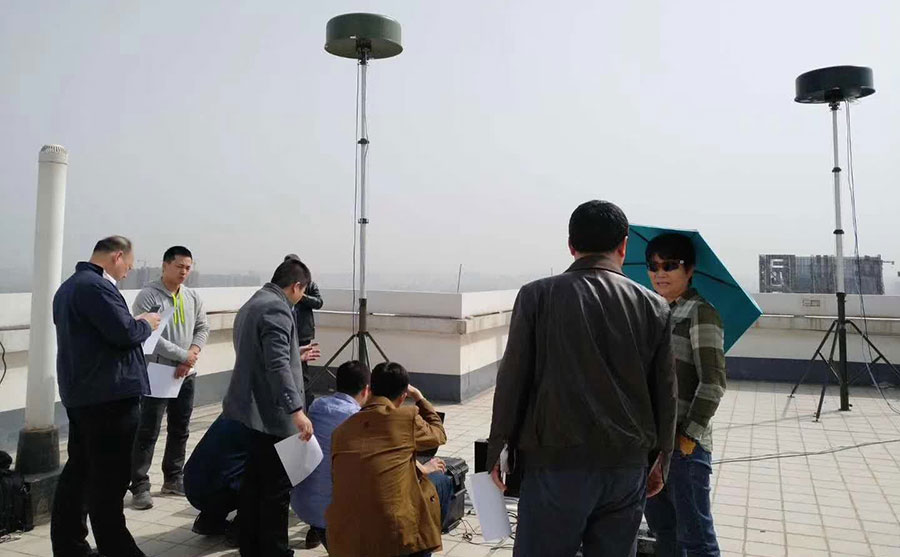 圖片關(guān)鍵詞 靈信科技無人機(jī)偵測設(shè)備現(xiàn)場測試